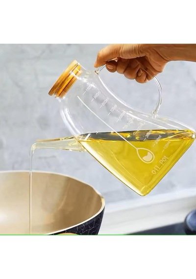 Borosilikat Cam Yağlık Sirkelik 1000ml 3828