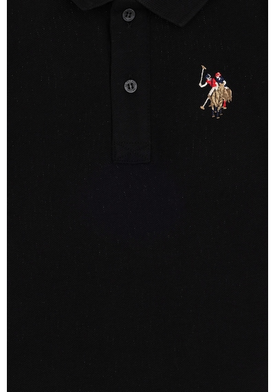 U.S. Polo Assn. Erkek Çocuk Siyah Basic Polo Yaka Tişört 50306484-VR046