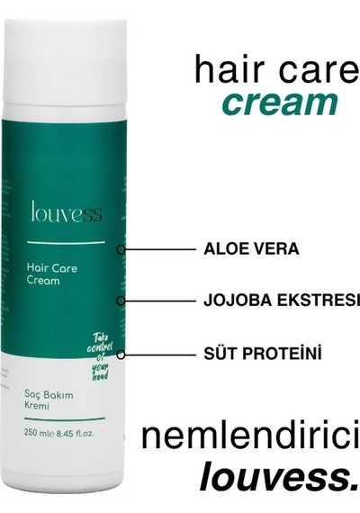 Louvess Aloe Vera Papatya Eki Süt Proteini Jojoba Eki Saç Bakım Kremi 400 ML