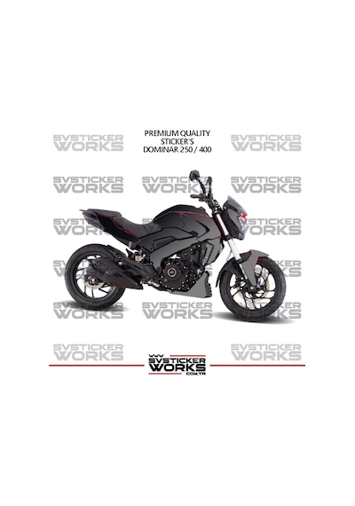 Bajaj Dominar 250-400 Uyumlu Kaplama Sticker Çift Renk Motor Kaplama Modeli Hazır Kit Yüksek Kalite 10980485