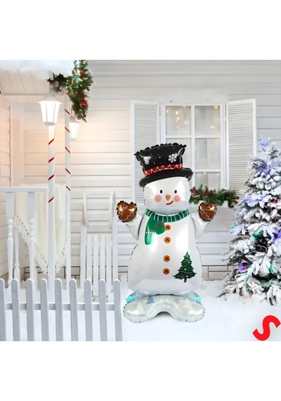 Kardan Adam Folyo Balon 120cm X 65cm çok renkli