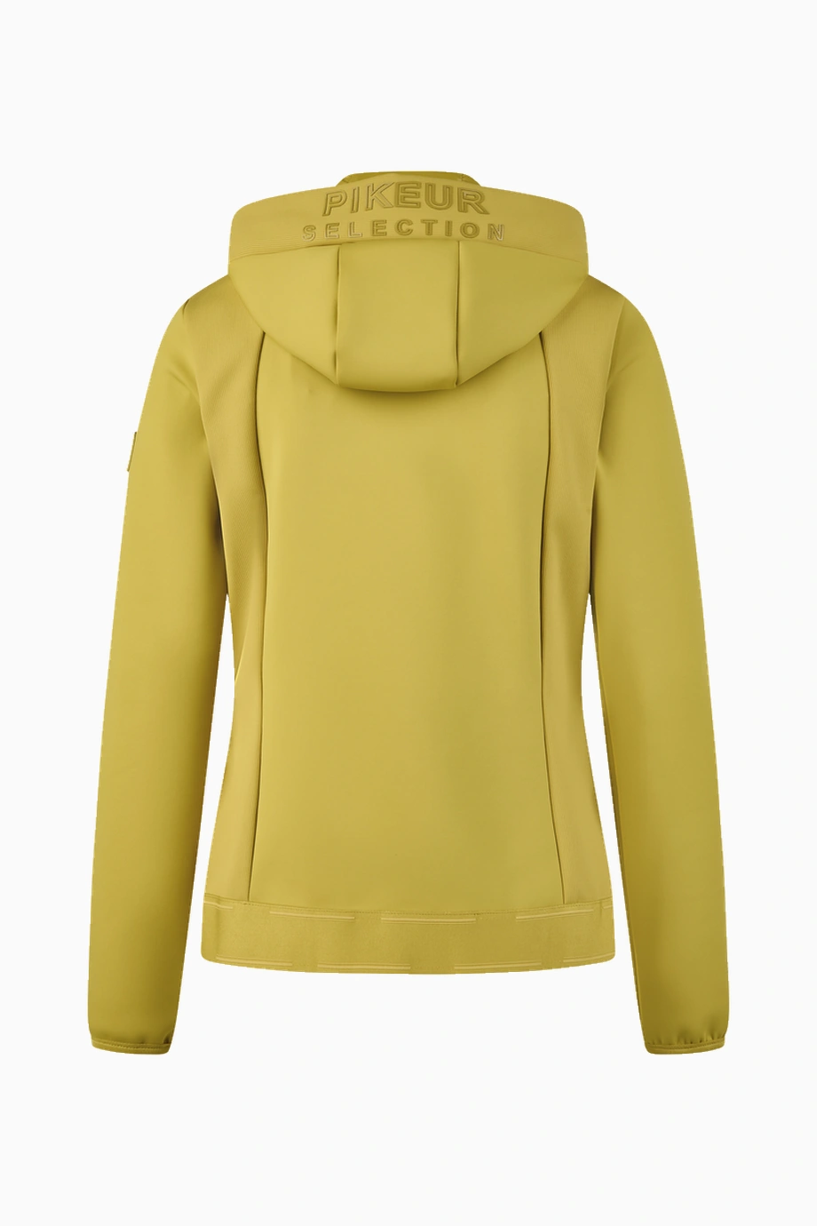 Pikeur Techjersey Jacket 7045 Kapüşonlu Fonksiyonel Spor Kadın Ceket Altın Zeytin