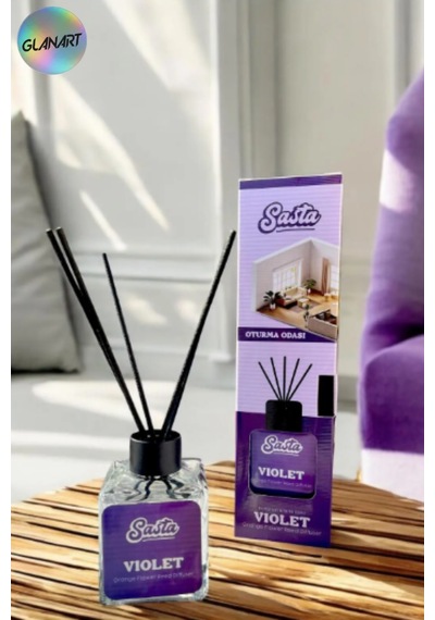 100 Ml Saten Çubuklu Bambu Ortam Kokusu Oturma Odası Violet Menekşe