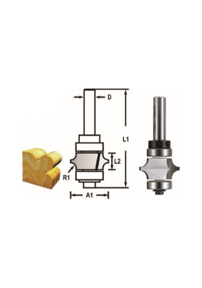 Makita Freze Bıçağı 8x25.4 Mm Maad-48826
