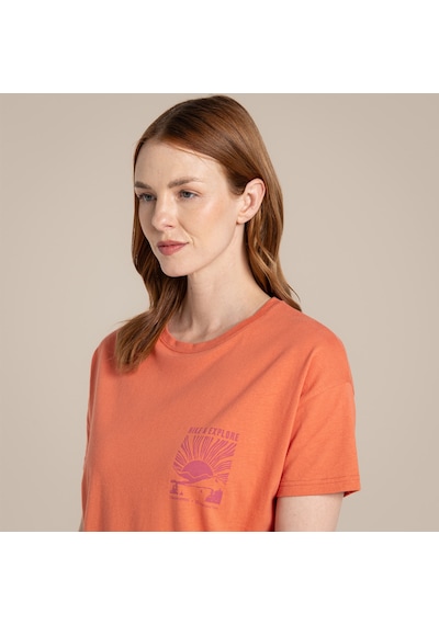 Craghoppers Bistort Ss Kadın T-shirt-turuncu
