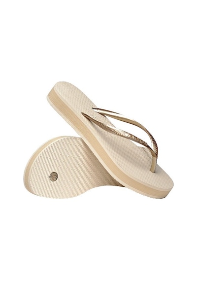 Havaianas Slim Flatform Kadın Parmak Arası Terlik - Açık Dore Altın 414453 0121