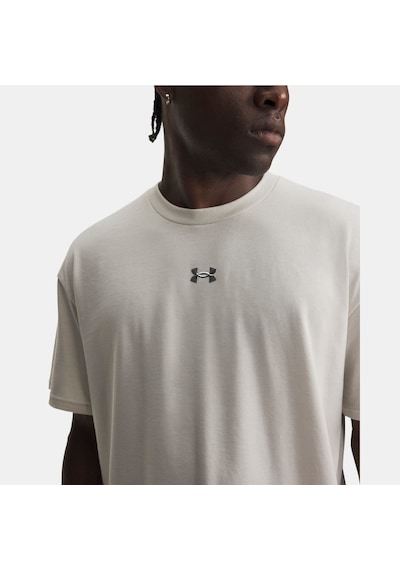 Under Armour Ua M Hwt Metal Logo Ss Erkek T-shirt 6013618-110 Beyaz