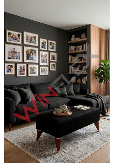 Winflex Çok Amaçlı Dekoratif Puf 38 X 100cm Siyah Renk