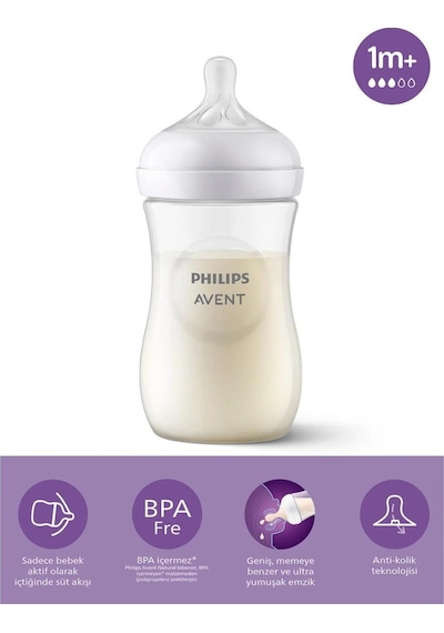 Philips Avent Doğal Tepkili Natural Response Pp Biberon 260ml 1+ Ay
