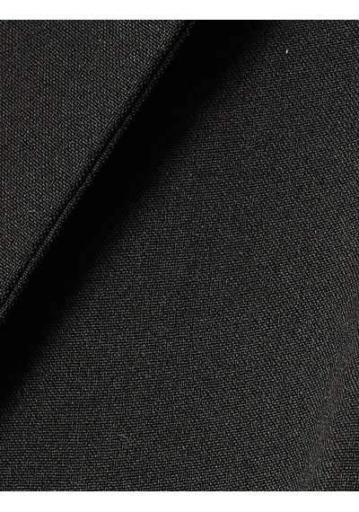 Koton Kapüşonlu Crop Blazer Ceket Kruvaze Düğmeli Siyah 5wak50052uw
