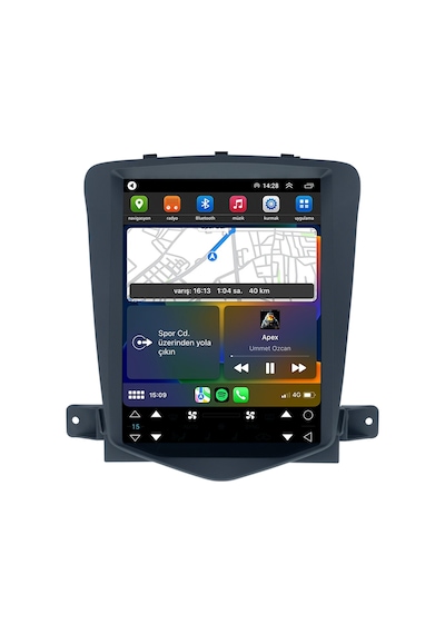 Aln Chevrolet Cruze Tesla 2007/2013 4gb Ram 32gb Hafıza Carplay Android Multimedya 12"