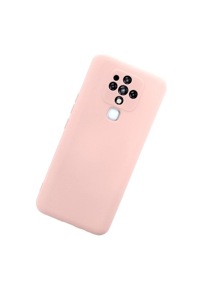 Cosmotex Newface Tecno Camon 16 Kılıf Nano İçi Kadife Silikon - Pudra