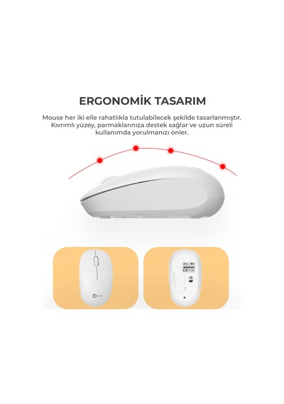 Lecoo KW200 Kablosuz Türkçe Q Klavye & Mouse Set