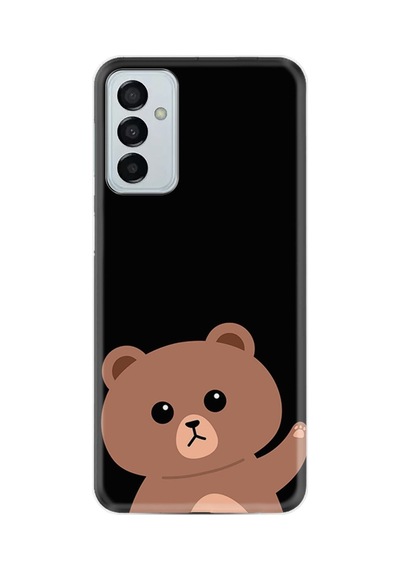 Samsung Galaxy Uyumlu A04s Kılıf Resimli Desenli Silikon Platinium Series Hello Bear 1905