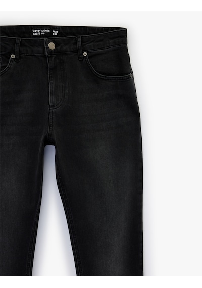 Koton Normal Bel Pamuklu 5 Cepli Slim Fit Jean Pantolon - Brad Jean Siyah 6sam40170nd Siyah Koton Normal Bel Pamuklu 5 Cepli Slim Fit Jean Pantolon - Brad Jean Siyah 6sam40170nd Siyah