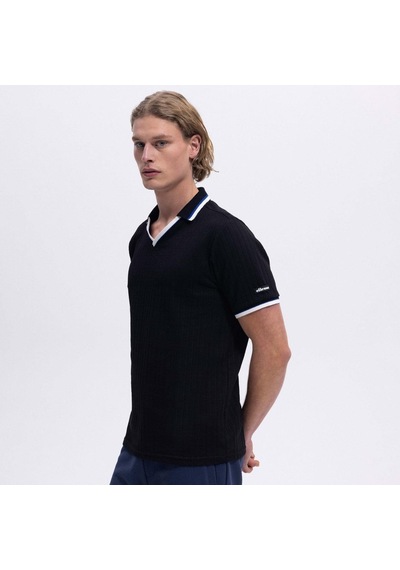 Ellesse Em491-bk Polo Yaka Erkek T-shirt - Siyah Siyah