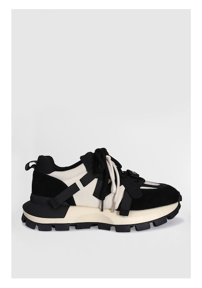 LUFIAN Lufıan Yoko Kadın Sneaker Ayakkabı Siyah - Beyaz