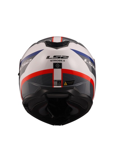 Ls2 Strobe 2 Monza Siyah-beyaz-kırmızı Kask Beyaz-sıyah