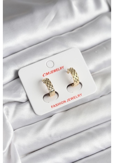 Gold Renk Kadın Küpe 14k Renkli 83587057