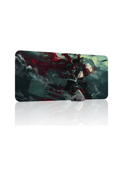 Azur Lane Kaymaz Dikişli Kauçuk Oyuncu Mousepad V1 - 90x40 Xxl Gaming Mouse Pad Fare Altlığı