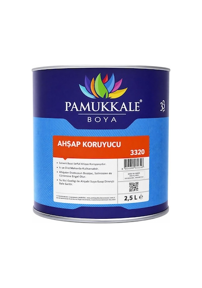 Pamukkale Ahşap Koruyucu 2.5 Lt Siyah