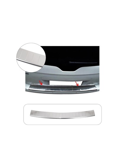 Peugeot 5008 Uyumlu 2016-2023 Krom Arka Tampon Üstü Koruma