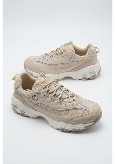 Fort 07387 Rahat Kalın Taban Sneaker Kadın Ayakkabı Bej