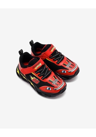 Skechers Thermo-flash - Wheel Buddies Küçük Erkek Çocuk Kırmızı Işıklı Spor Ayakkabı 402306n Rdbk Kırmızı