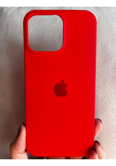 Apple Uyumlu iPhone 16 Pro Logolu İçi Kadife Silikon Lansman Kılıf