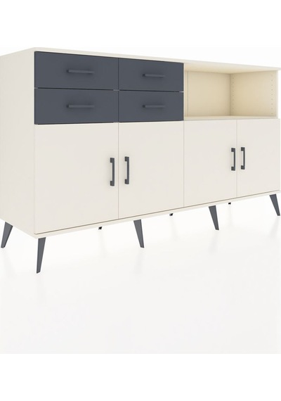 Hyperion Konsol 4 Raflı 4 Çekmeceli 4 Kapaklı 176x44x99 Aytaşı-ay Aytaşı-aytaşı/antrasit Hyperion Konsol 4 Raflı 4 Çekmeceli 4 Kapaklı 176x44x99 Aytaşı-ay Aytaşı-aytaşı/antrasit