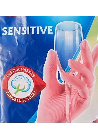 Candy Pink Sensitive Eldiven,%100 Doğal Lateks, L