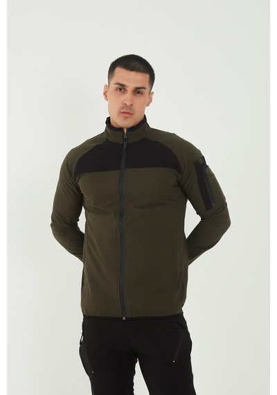 Camp Scoutland Camp260 Outdoor Tactical Su İticili Erkek Fermuarlı Taktik Sweatshirt Haki