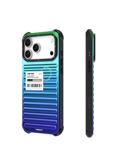 İphone 17 Pro Max İle Uyumlu Kılıf The Secret Color Serisi Kapak Mavi