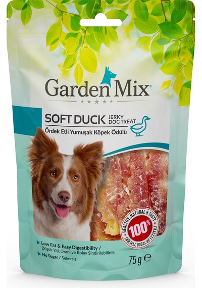 Garden - 78 - Mix Ördek Etli Yumuşak Köpek Ödülü 75 Gr - Muratech - 75 Gr