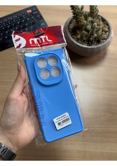 Redmi Note 14 Pro 5g Silikon Kılıf Xfab Mavi