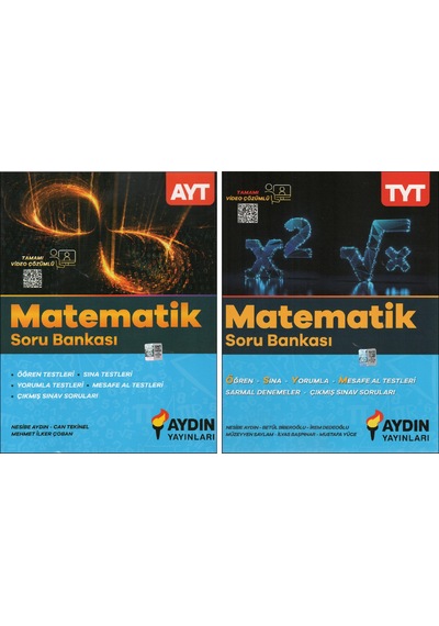 Aydın Yayınları Ayt-tyt Matematik Soru Bankası 2 Kitap