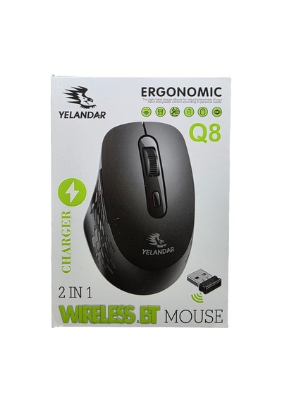 Kablosuz, Şarj Edilebilir 5 Tuşlu Bilgisayar Faresi Q8 - Kablosuz Mouse Diğer