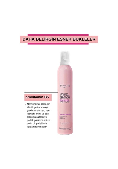 Byphasse Bukle Belirginleştirici ve Nemlendirici Köpük 300 ML