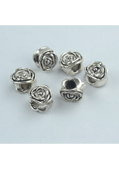 Worldshop Bilrklik Gümüş Gül Charm