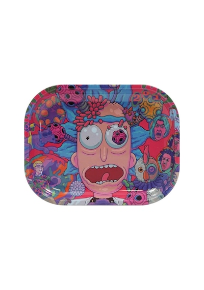 Küçük Metal Tepsi Crazy Rick-1696 beyaz