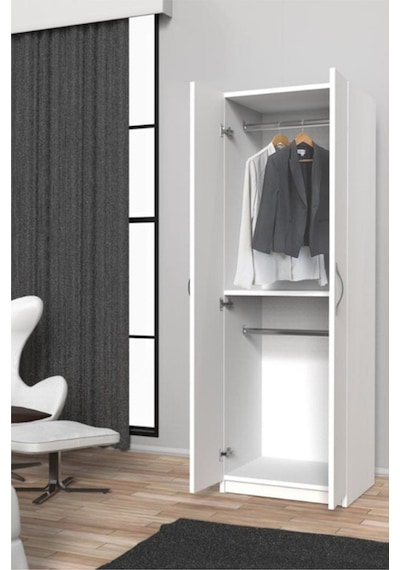 Bahar Giyinme Dolabı - Çok Amaçlı Dolap - Gardırop 60 Cm-2 Kapaklı