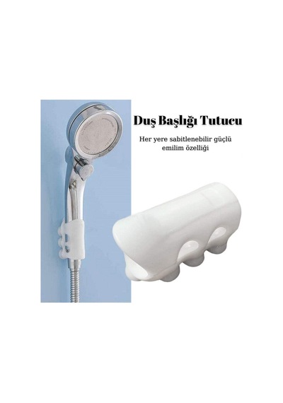 Banyo Duş Başlığı Tutucu Silikon Güçlü Vantuz Vakum Aparatı