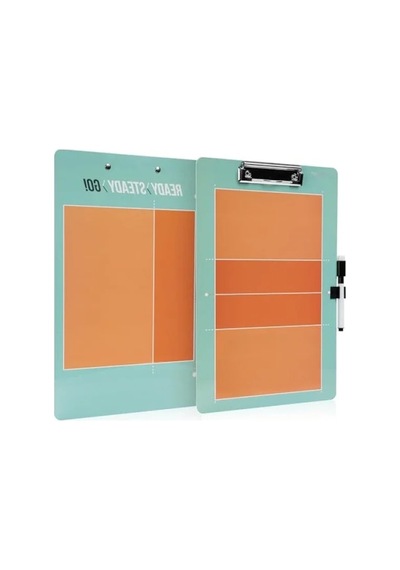 Çift Taraflı Voleybol Taktik Tahtası - 35x22 Cm