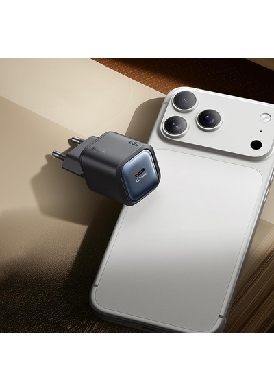 Ch-4391 Gan Serisi 45w Usb-c Mini Gan Hızlı Şarj Cihazı Siyah