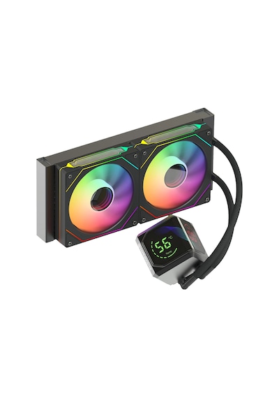 Gamebooster Sıght Pro 240b Argb Curved Ekran 240mm Siyah İşlemci Sıvı Soğutucu Gb-lcs-sp240b