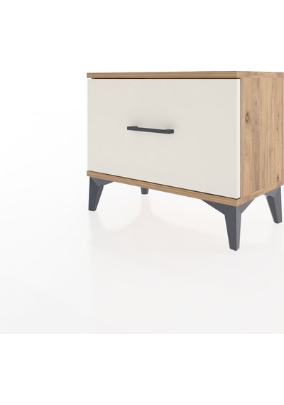 Arges Komodin Tek Çekmeceli 60x30x48 Çam-aytaşı Atlas Çam