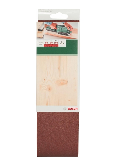 Tr Tank Zımpara Kağıdı 3'lü Set, 75 X 533 Mm60/80/100 Kum