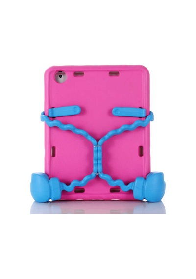 iPad Uyumlu  2 3 4 Shrp Eva Boxer Tablet Silikon - Pembe Koyu Arka Kapak