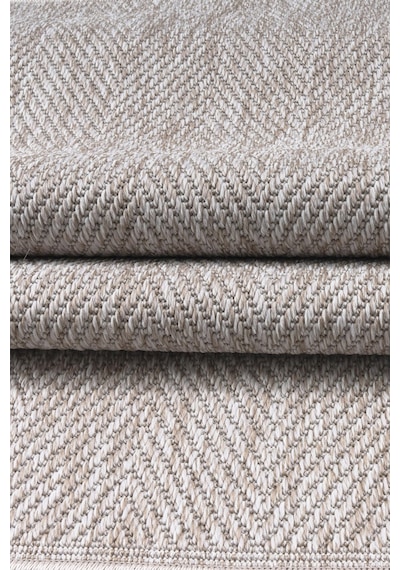 Berena Naturel Jüt Halı Örme Kilim Sisal Hasır Halı Mutfak Balkon Halısı Krem-80x150