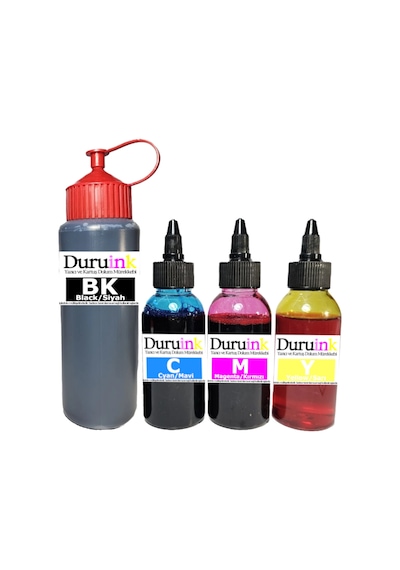 Duruınk Canon Ts3750i Pg-575 Cl-576 Kartuş Dolum Seti 500ml Siyah+3x100ml Renkli Mürekkep